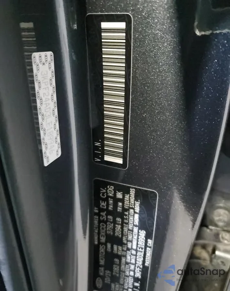 2020 Kia Forte Fe из США, поврежденный, VIN 3KPF24AD3LE189946